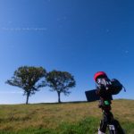 満月の下、初機材ポトレ。