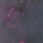 ジャコビニ彗星21Pとバラ星雲