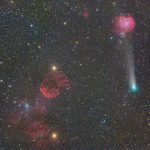 ジャコビニ・チンナー彗星21P／モンキー星雲に届いた尾