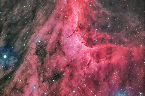 ペリカン星雲・Hα-RGB合成で